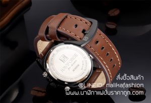 นาฬิกาผู้ชาย Naviforce NF9095 สีน้ำตาล สายหนังสองระบบ ของแท้ 100%