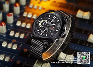 นาฬิกา Naviforce NF9068 สายสแตนเลส สีดำ-ขาว แนวสปอร์ต เท่มาก 100% ส่งฟรี มีบริการเก็บเงินปลายทาง