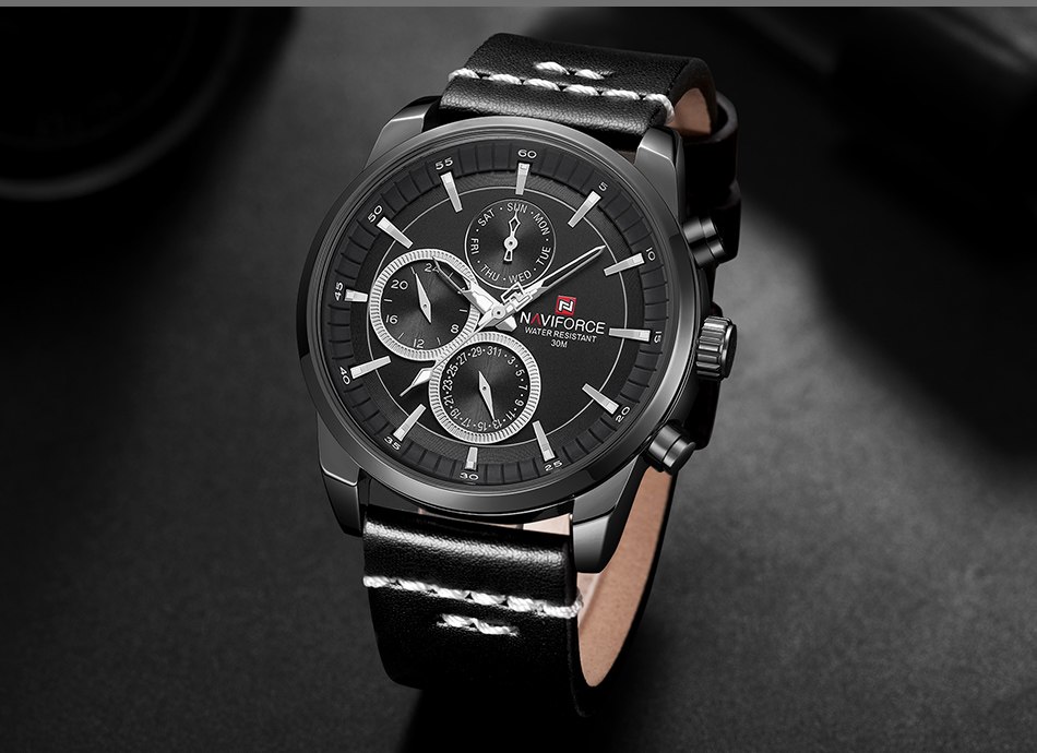 นาฬิกา Naviforce NF9148 สายหนังแนว เรียบๆ แต่ดูดี สีดำ ของแท้ 100% ส่งฟรี มีปริการเก็บเงินปลายทาง นาฬิกา Naviforce NF9148 สายหนังแนว เรียบๆ แต่ดูดี สีดำ ของแท้ 100% ส่งฟรี มีปริการเก็บเงินปลายทาง