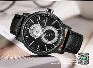 นาฬิกา Naviforce NF3005 สายหนังผู้ชายรุ่นพิเศษ สีดำ ดูดีของแท้ 100% ส่งฟรี มีปริการเก็บเงินปลายทาง