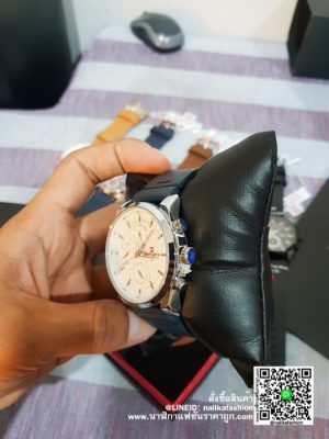 นาฬิกา Naviforce NF9148 สายหนังแนว เรียบๆ แต่ดูดี สีน้ำเงิน ของแท้ 100%