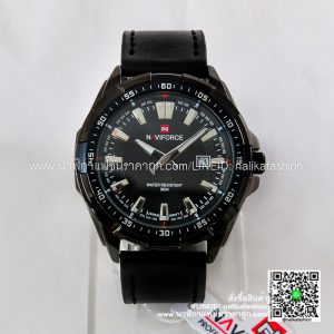 นาฬิกา Naviforce NF9056 สายหนัง แนวดูดี สีดำ