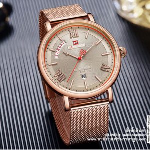 นาฬิกา Naviforce NF3006 สายสแตนเลสผู้ชาย รุ่นพิเศษ สีพิ้งโกลสุดเท่ ของแท้ 100%