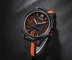 นาฬิกา Naviforce NF9098 สายซีลีโคน สีดำ-ส้ม สวยม๊าก ของแท้ พร้อมกล่อง รับประกัน 1 ปี ส่งฟรี มีบริการเก็บเงินปลายทาง