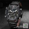 นาฬิกา Naviforce NF9160 ผู้ชาย สายหนังสองระบบ สีดำ-เทา