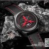 นาฬิกา Naviforce NF9156 สายหนังลาย สีดำ-แดง ของแท้พร้อมกล่อง รับประกัน 1 ปี ส่งฟรี มีบริการเก็บเงินปลายทาง