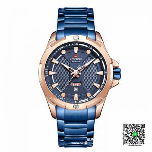 นาฬิกา Naviforce NF9161 สายสแตนเลส สีน้ำเงินอย่างเท่ห์  ส่งฟรี มีบริการเก็บเงินปลายทาง