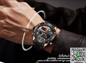 นาฬิกา Naviforce NF9171 สายสแตนเลส สีดำ-พิ้งโกล รุ่นใหม่ มีบริการเก็บเงินปลายทาง