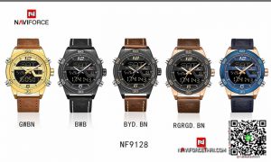 นาฬิกา Naviforce NF 9128 สวย เท่ห์ สายหนัง ของเเท้ พร้อมกล่อง รับประกัน 1 ปี ส่งฟรี มีบริการเก็บเงินปลายทาง