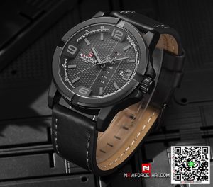 นาฬิกา Naviforce NF 9177 เท่ห์มากๆ สีดำ สายหนัง ของเเท้ พร้อมกล่อง รับประกัน 1 ปี ส่งฟรี มีบริการเก็บเงินปลายทาง